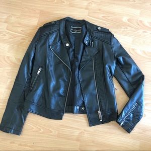 Biker leather jacket